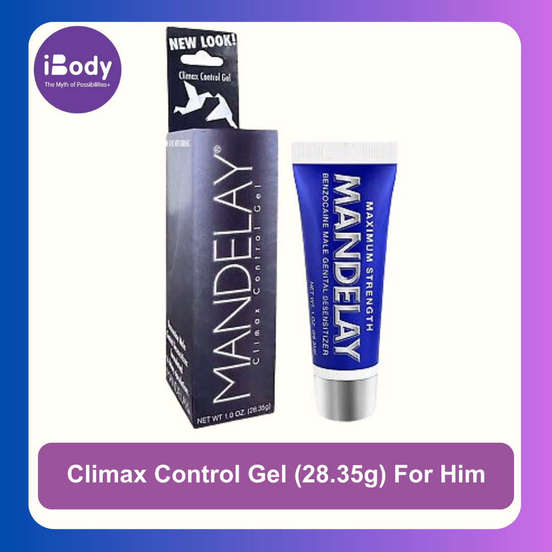 เจลควบคุมไคลแม็กให้ได้นานมากขึ้น Climax Control Gel (28.35g) For Him - Make it Last! - Mandelay®
