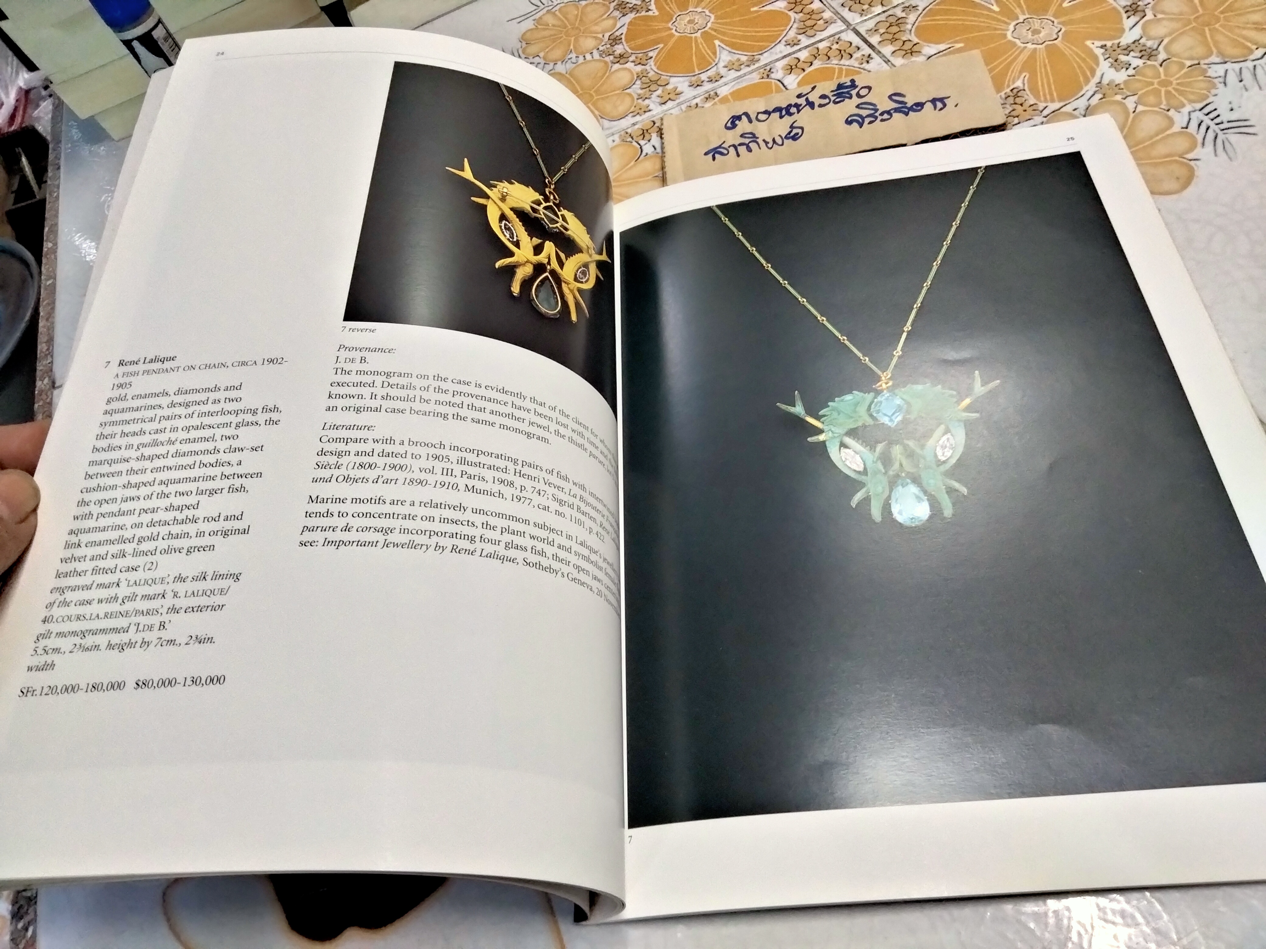 MASTERPIECES OF ART NOUVEAU JEWELERY SOTHEBY'S GENEVA 19 NOVEMBER 1997