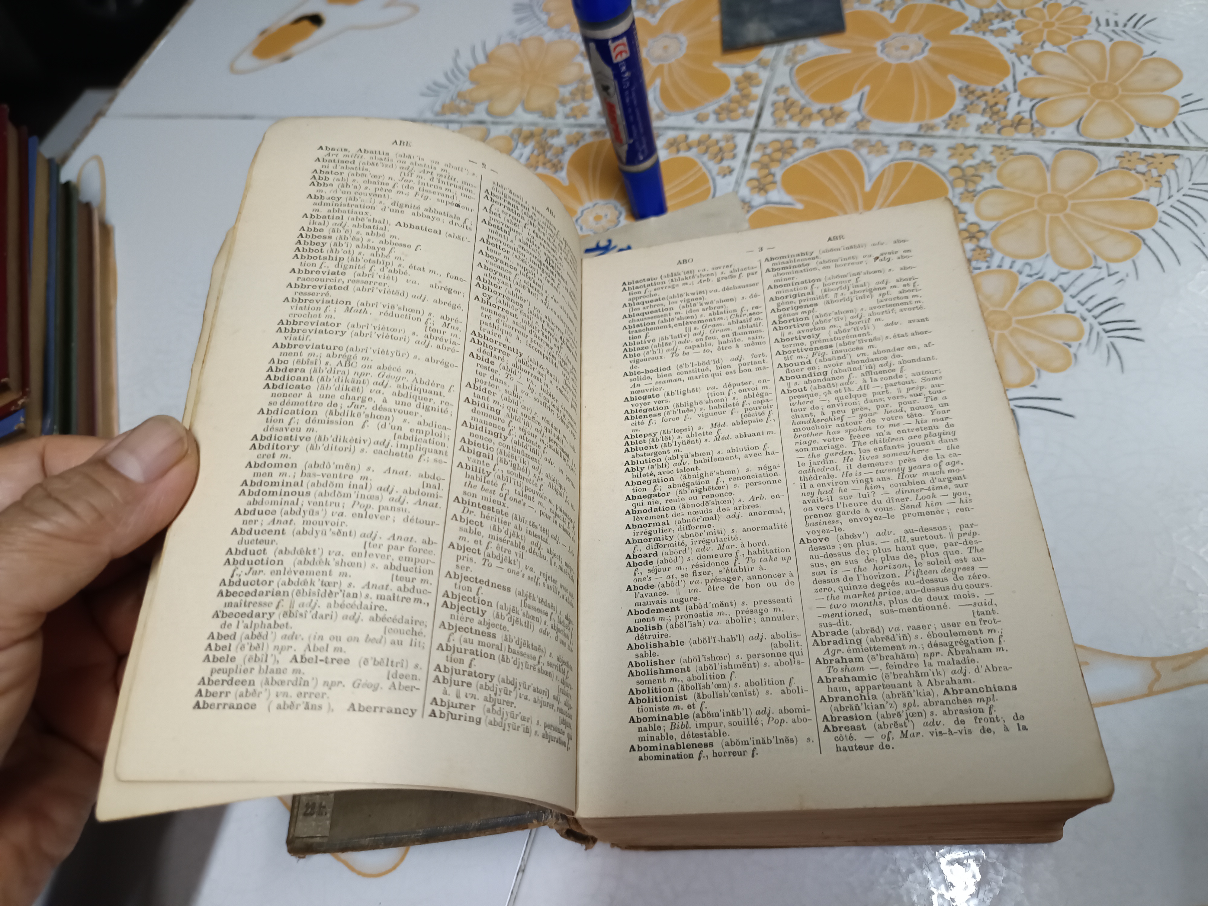 พจนานุกรมใหม่ ภาษาอังกฤษ - ฝรั่งเศส / ภาษาฝรั่งเศส - อังกฤษ E. Clifton , J. Mc Laughlin, 1904 **สินค้าหมด**