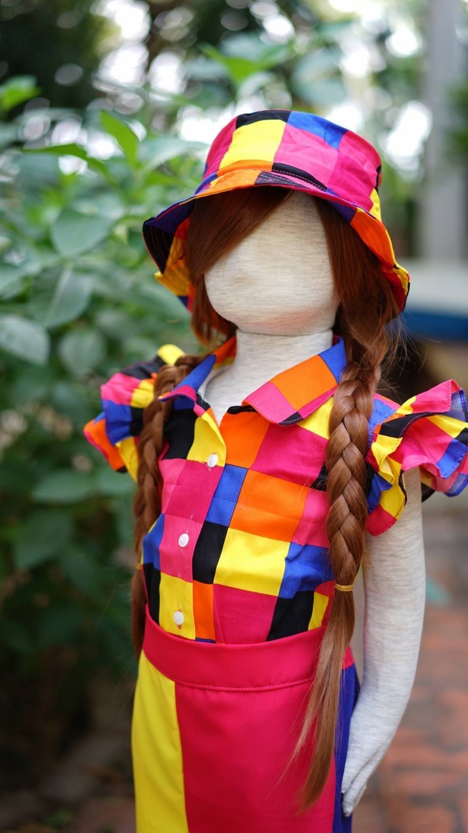 ชุดเด็กชายหญิง ไทยย้อนยุคสีสันสดใส