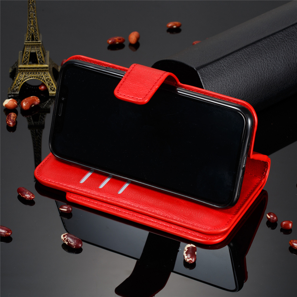 เคส Huawei P30 #เคสฝาพับหนัง PU แบบกระเป๋าสตางค์มีที่เก็บบัตรหลายช่อง Retro Wallet Leather Cover Multi Cards Stand