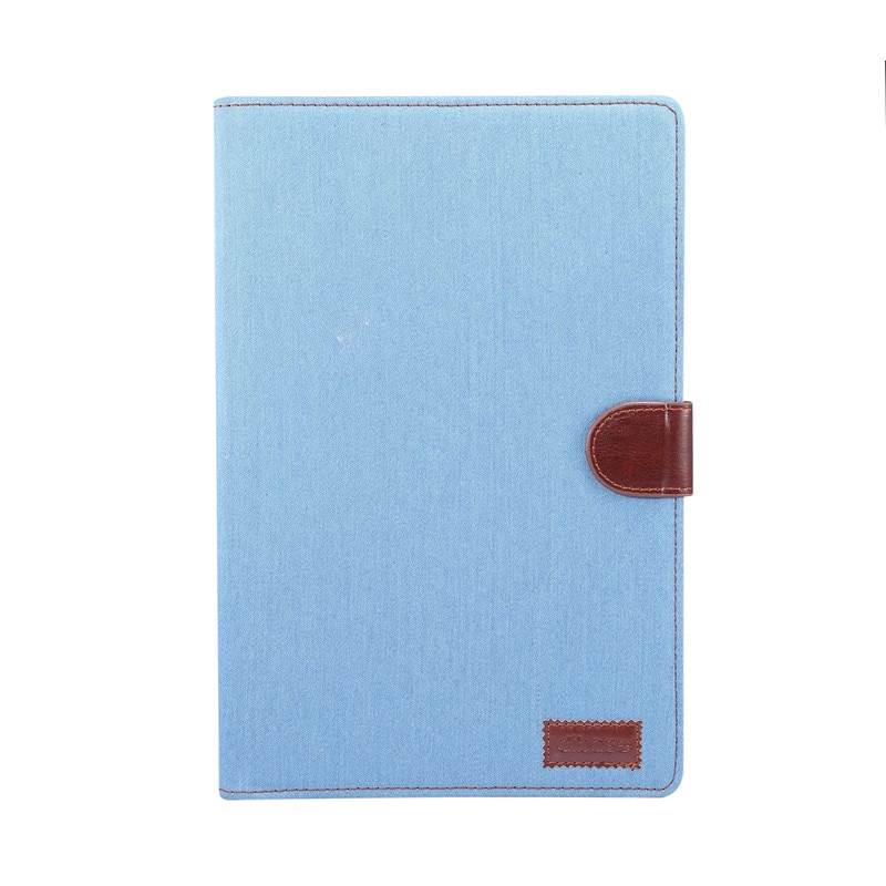 Case Samsung Galaxy Tab S7 11นิ้ว T870 T875 #เคสฝาพับหนัง PU ผิวยีนส์พับตั้งได้ Jeans Cloth Leather Wallet