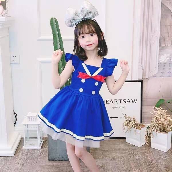 เดรสเด็กโทนน้ำเงิน น่ารักมาก