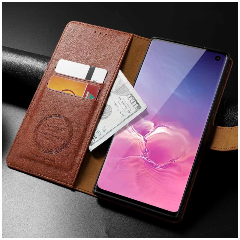 เคส Samsung Galaxy Note 10 Lite #เคสฝาพับหนัง PU มีที่เสียบการ์ด Card Slots PU Leather Cover