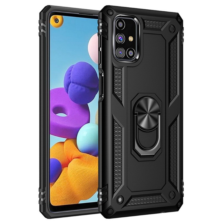 Case Samsung Galaxy M51 #เคสฝาหลัง Hybrid TPU+PC มีแหวนสวมนิ้ว