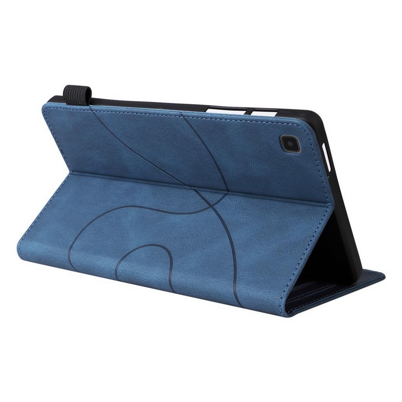 เคส Samsung Galaxy Tab A7 Lite 8.7" (T220,T225) #เคสฝาพับหนัง PU มีช่องใส่บัตร Dual-Color Splicing PU Leather Tablet Shell Case