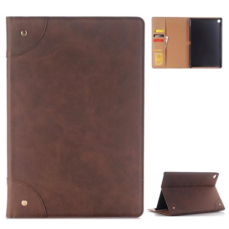 เคส Huawei MediaPad M5 Pro (10.8 นิ้ว) #เคสฝาพับหนัง PU ผิวหนังม้าสไตล์ Retro แบบกระเป๋าสตางค์สมาร์ท Crazy Horse Texture Retro PU Leather