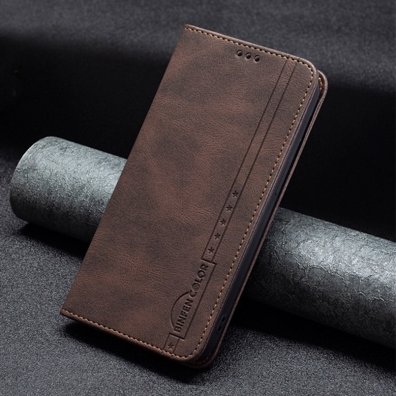 เคส iPhone 13 Pro Max #เคสฝาพับหนังกระเป๋าสตางค์ Retro Luxury Matte Book Design Wallet