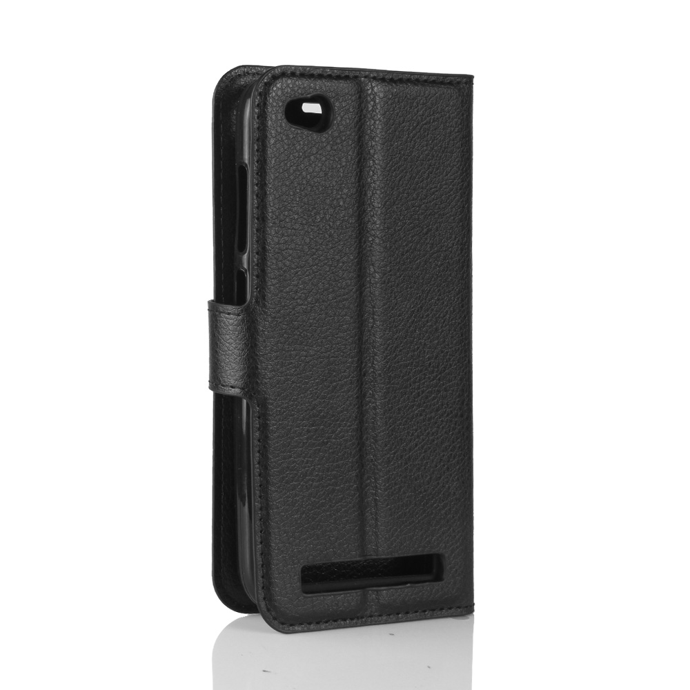 Case Xiaomi Redmi 5A #เคสฝาพับสไตล์กระเป๋าสตางค์หนัง PU ผิวลิ้นจี่