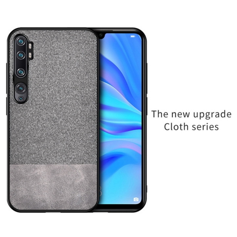 Case Xiaomi Mi Note 10 Pro #เคสฝาหลังรูปแบบ Cloth Texture PU Leather + TPU