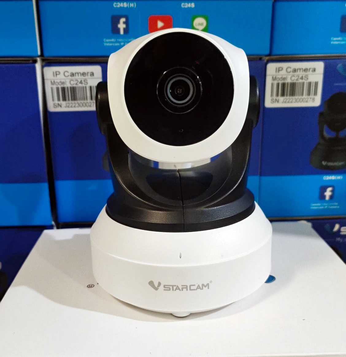 Vstarcam VSTARCAM IP Camera กล้องวงจรปิด รุ่น C7824WIP H264 1.0MP มีระบบAIกล้องหมุนตามคน ขาว