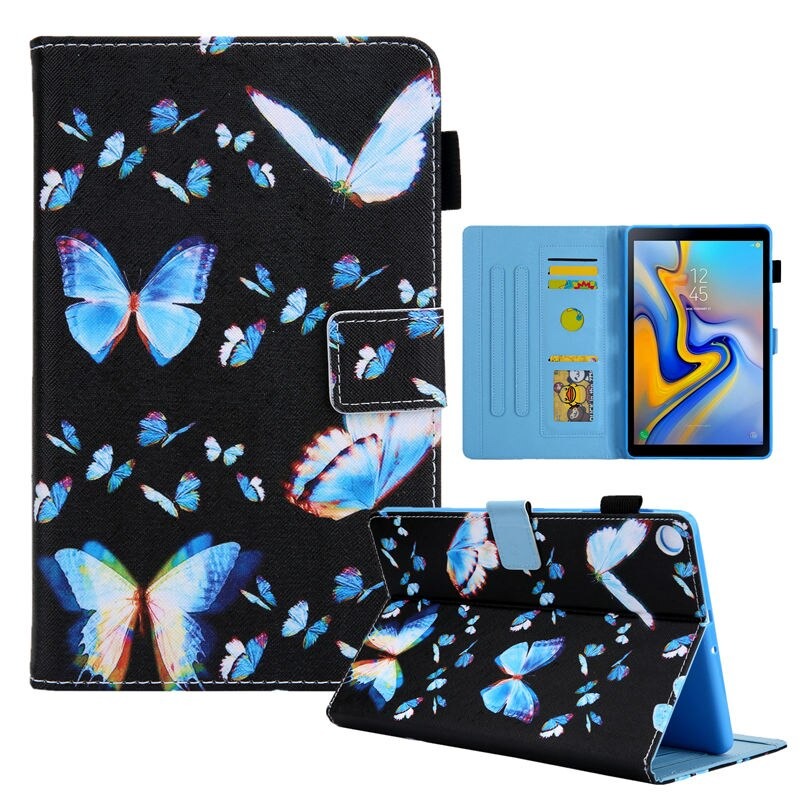 เคส Samsung Galaxy Tab A7 Lite 8.7" (T220,T225) #เคสฝาพับหนัง PU พิมพ์ลาย Pattern Printing Stand Leather