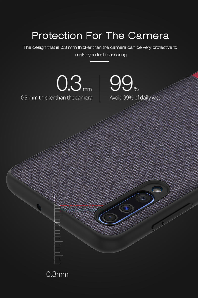 Case Samsung Galaxy A50 / A50s / A30s #เคสฝาหลังรูปแบบ Cloth Texture PU Leather + TPU