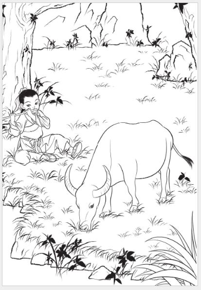 หนังสืออ่านนอกเวลาภาษาจีน: เรื่องหนุ่มเลี้ยงโคกับสาวทอผ้า (ระดับ 1) 学汉语分级读物（第1级）民间故事：牛郎织女 Graded Readers for Chinese Language Learners (Folktales): The Cow Herder and the Weaver Girl