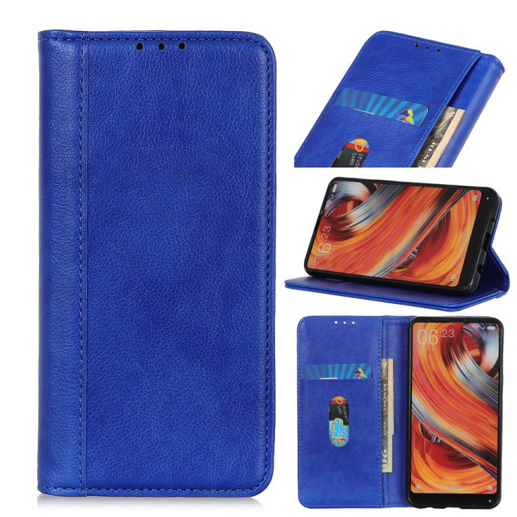 Case Realme 5/5s #เคสฝาพับหนังแยกผิวลิ้นจี่ ปิดแม่เหล็กดูดซับอัตโนมัติ