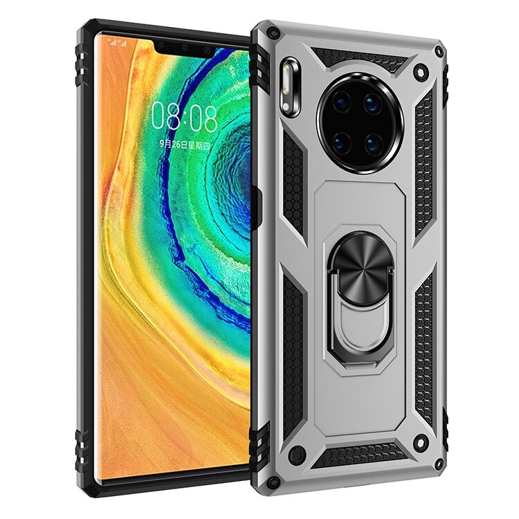 Case Huawei Mate 30 Pro #เคสฝาหลัง Hybrid TPU+PC มีแหวนสวมนิ้ว