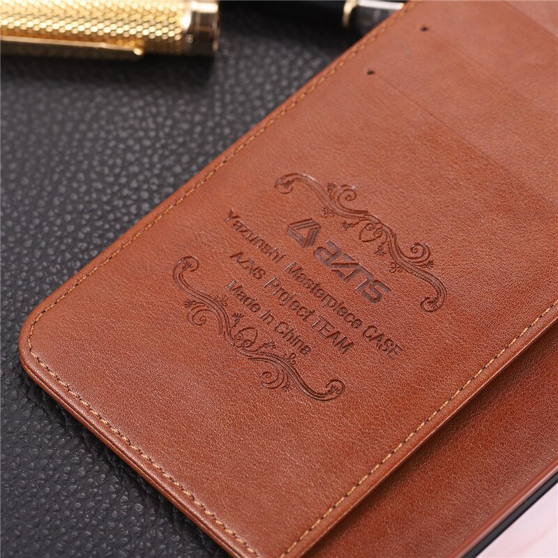 Case Huawei P30 Lite #เคสฝาพับหนัง PU มีช่องใส่บัตร AZNS Wallet Leather Stand Phone Cover