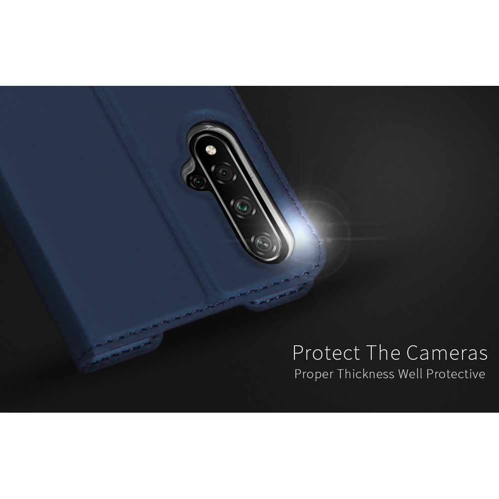 Case Huawei Nova 5T #เคสฝาพับหนัง PU DUX DUCIS Skin Pro Series Auto-absorbed PU Leather คุณภาพดี