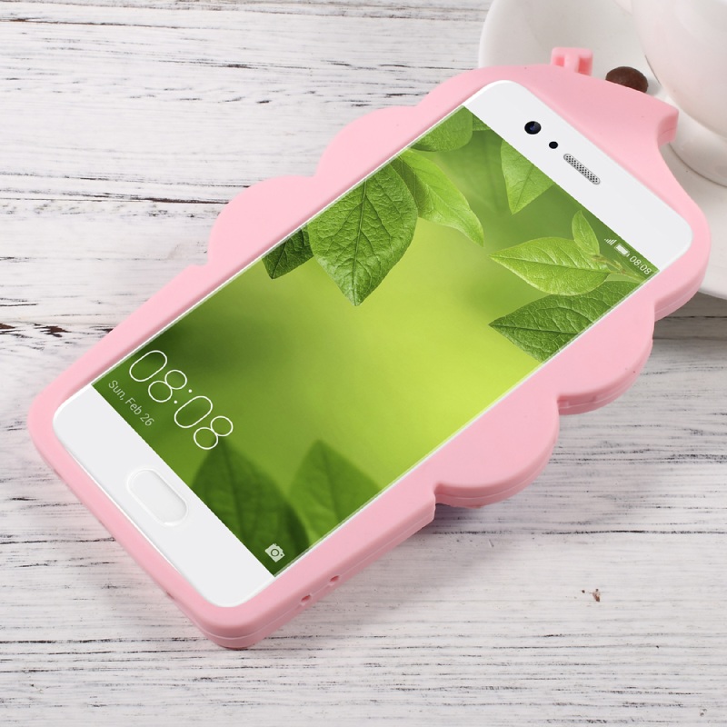 Case Huawei P10 Plus เคสซิลิโคนโทรศัพท์คริสตัลไซต์ 3D Cherry Ice Cream Silicone Protective