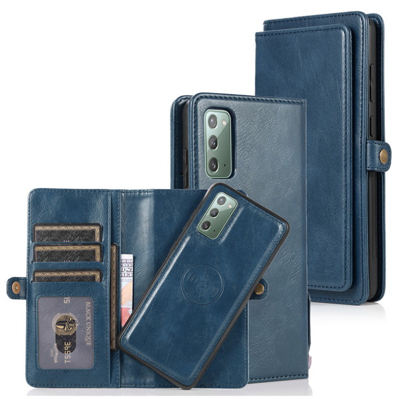 เคส Samsung Galaxy S20 FE / S20 FE 5G #เคสหนังฝาพับสไตล์กระเป๋าสตางค์ PU Wallet Split Leather 2 in 1 Card Slot + Money slot + Magnetic Separable Shell