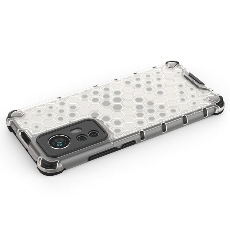 เคส Xiaomi 12 Pro #เคสฝาหลังกันกระแทก Honeycomb Shock Absorber TPU + PC + Silicone Hybrid