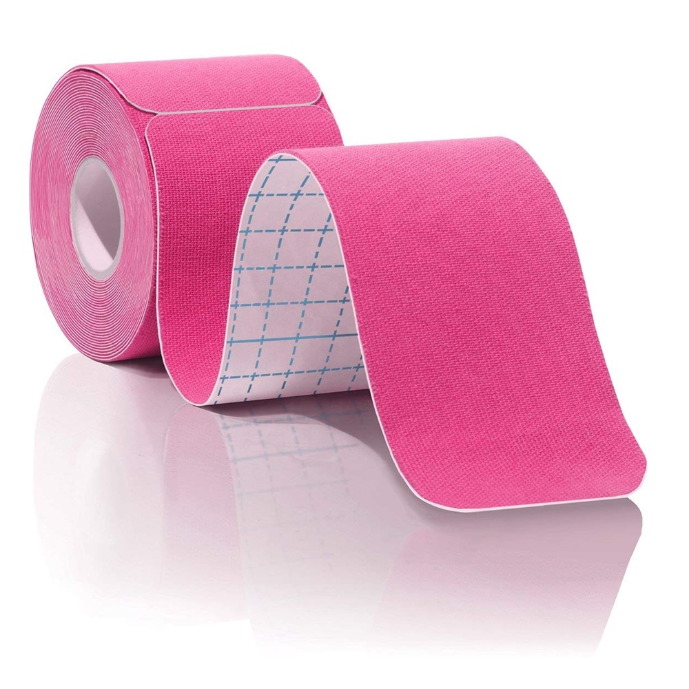 เทปบำบัด เทปติดกล้ามเนื้อ ขนาด 5cm ยาว 5m Muscle sports tape (P04)