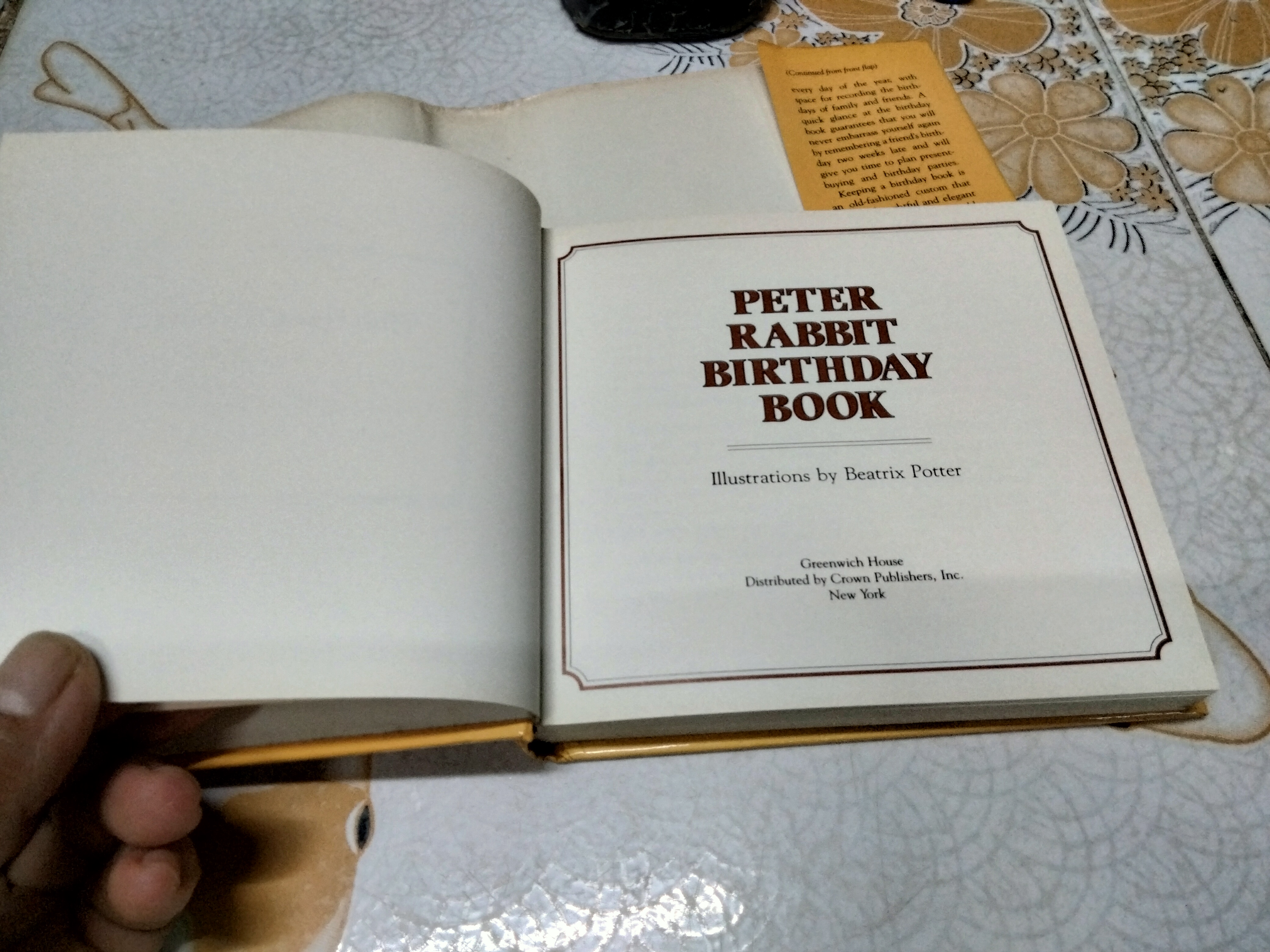 PETER RABBIT BIRTHDAY BOOK ILLUSTRATIONS BY BEATRIX POTTER