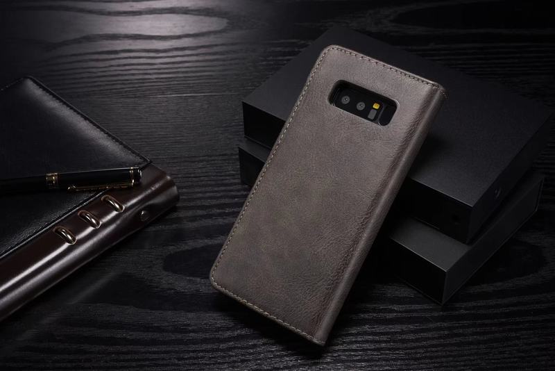 เคส Samsung Galaxy Note 8 SM-N950 #เคสฝาพับสไตล์กระเป๋าสตางค์แบบแยกส่วน DG.MING Detachable 2-in-1 Wallet Split Leather