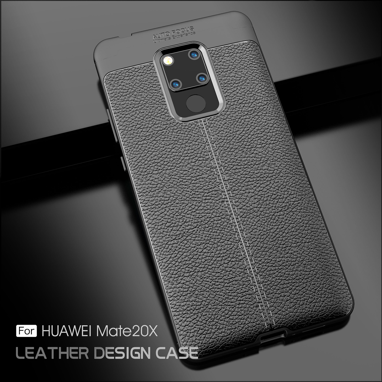 Case Huawei Mate 20 X #เคสฝาหลังTPU ผิวลิ้นจี่ช่วยป้องกันลายนิ้วมือและกันลื่นได้ดี