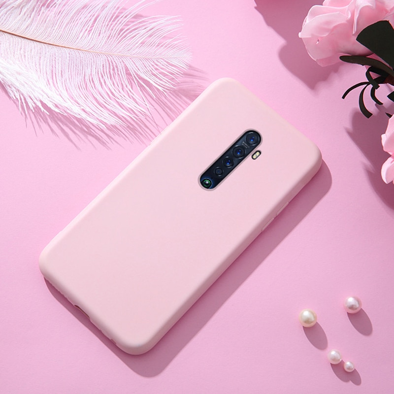 Case Oppo reno 2F #เคสฝาหลังซิลิโคนนิ่ม Liquid Silicone Back Case