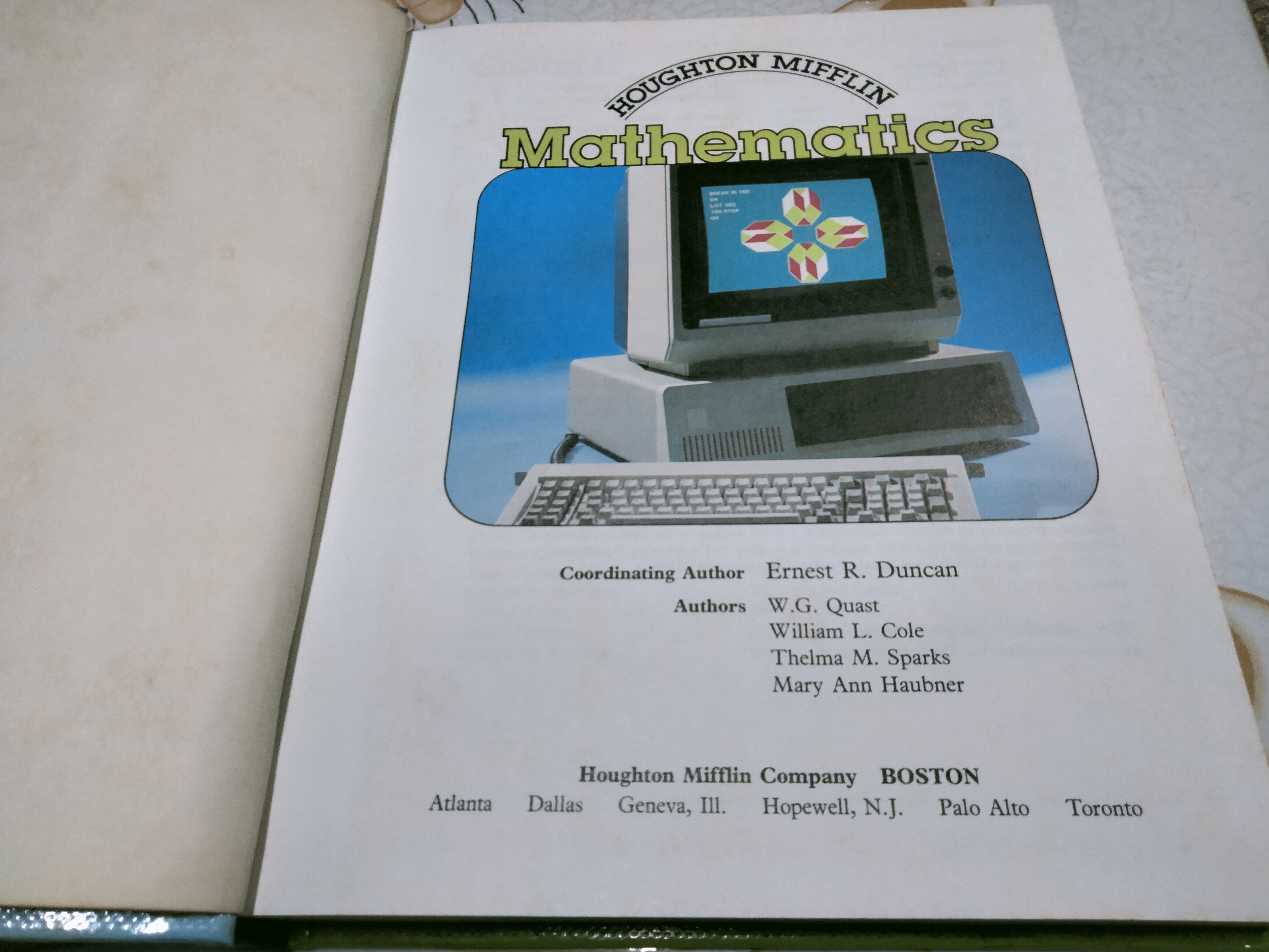 Mathematics - HOUGHTON MIFFLIN level 8 - หนังสือคณิตศาสตร์ Houghton Mifflin ระดับ 8 (ปกแข็ง)