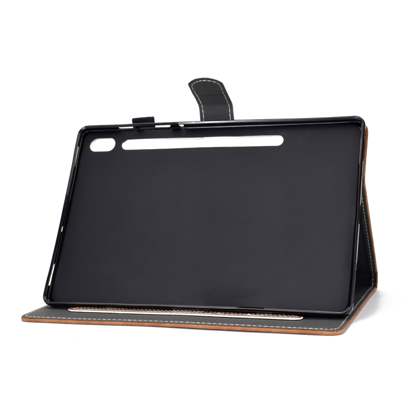 Case Samsung Galaxy Tab S6 SM-T860 SM-T865 2019 10.5" #เคสฝาพับหนัง PU พิมพ์ลายช้างมีช่องใส่บัตร Business Style Leather Case with Card Storage