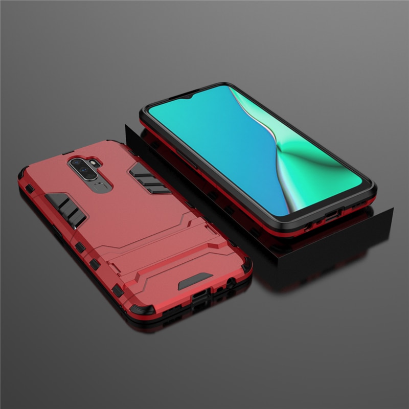 Case OPPO A9 (2020) / A5 (2020) #เคสฝาหลังพลาสติก ไฮบริด TPU + Kickstand