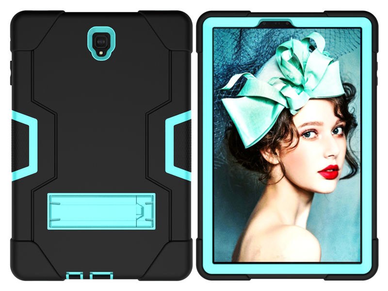 เคส Samsung Galaxy Tab S4 10.5 T830 T835 T837 #เคสฝาหลังกันกระแทก Kickstand PC Silicone Armour Defender