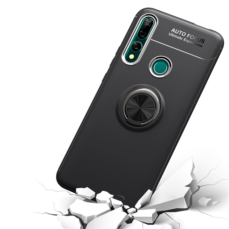 Case Huawei Y9 Prime 2019 #เคสฝาหลัง TPU Finger Ring Kickstand (แผ่นโลหะแบบ Built-in)