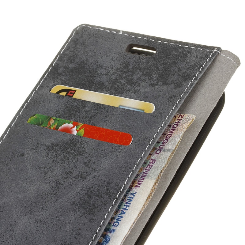 เคส Samsung Galaxy Note 9 #เคสฝาพับหนัง PU สไตล์ Retro มีช่องเสียบบัตร