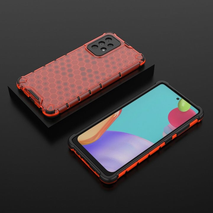เคส Samsung Galaxy A53 5G #เคสฝาหลังกันกระแทก Honeycomb Shock Absorber TPU + PC + Silicone Hybrid