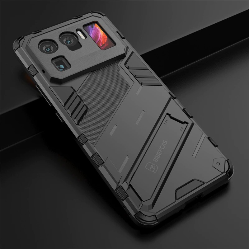 เคส Xiaomi Mi 11 Ultra #เคสฝาหลังพลาสติก ไฮบริด TPU + Kickstand