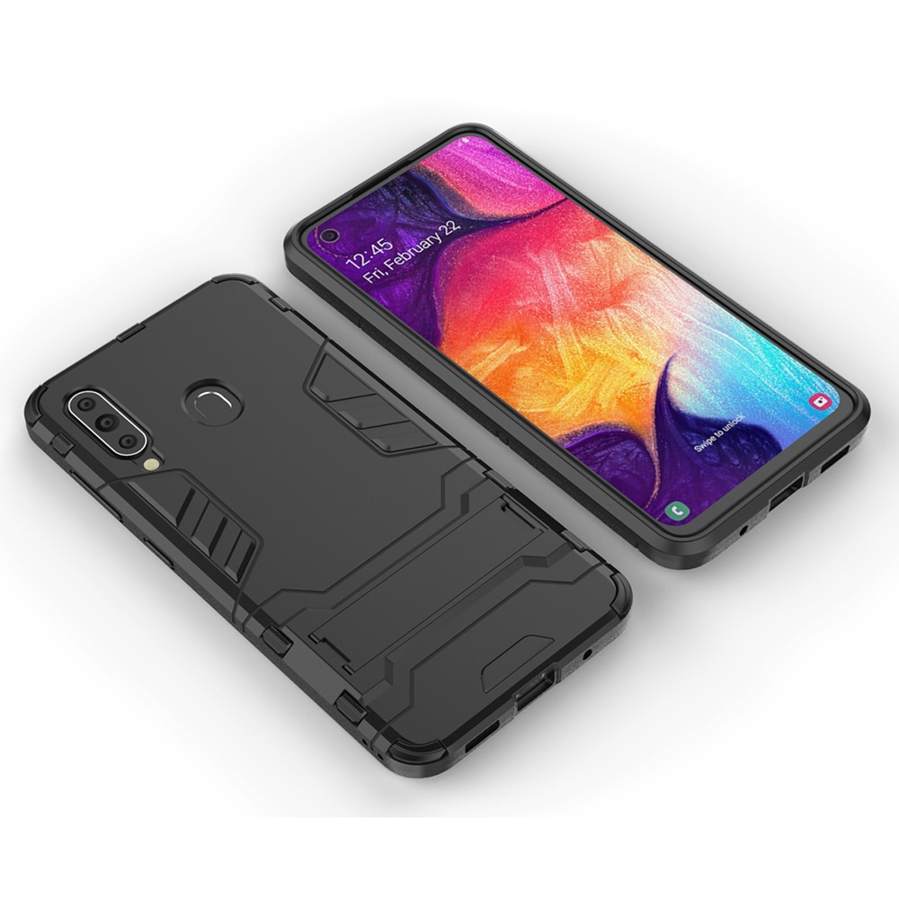 เคส Samsung Galaxy A20s #เคสฝาหลังพลาสติก ไฮบริด TPU + Kickstand (สินค้าพร้อมส่ง)