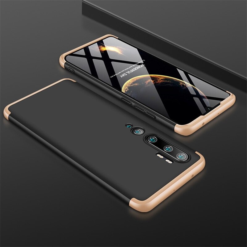 Case Xiaomi Mi Note 10 Pro #เคสฝาหลังพลาสติกแข็ง Detachable All-wrapped Matte แยกชิ้นได้