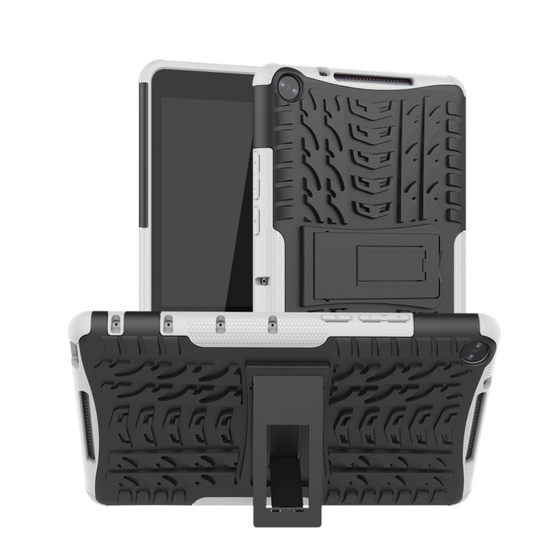 Case Huawei Mediapad M5 Lite 8 #เคสฝาหลังไฮบริด Cool Tyre PC+TPU Combo Cover with Kickstand