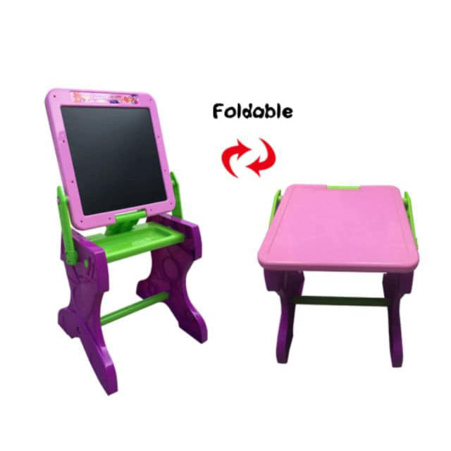 ชุดโต๊ะเขียนหนังสือกระดานเรียนรู้ 2in1 พร้อมเก้าอี้