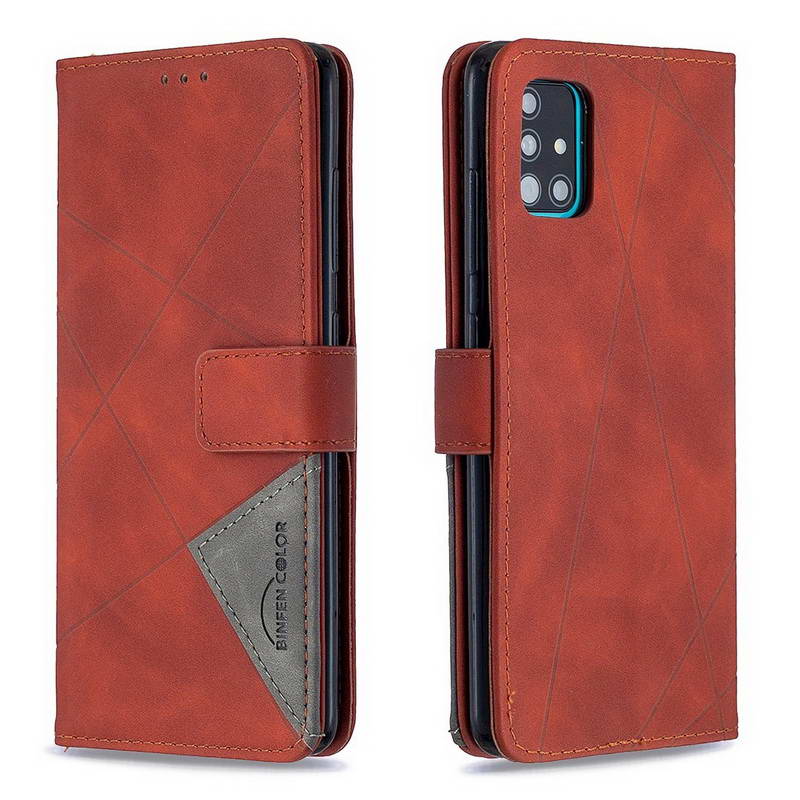 เคส Samsung Galaxy Note 20 Ultra / Note 20 Ultra 5G #เคสฝาพับหนัง PU มีช่องเสียบ ID บัตรอื่นๆในตัว Geometric Pattern Leather Card Holder Protective