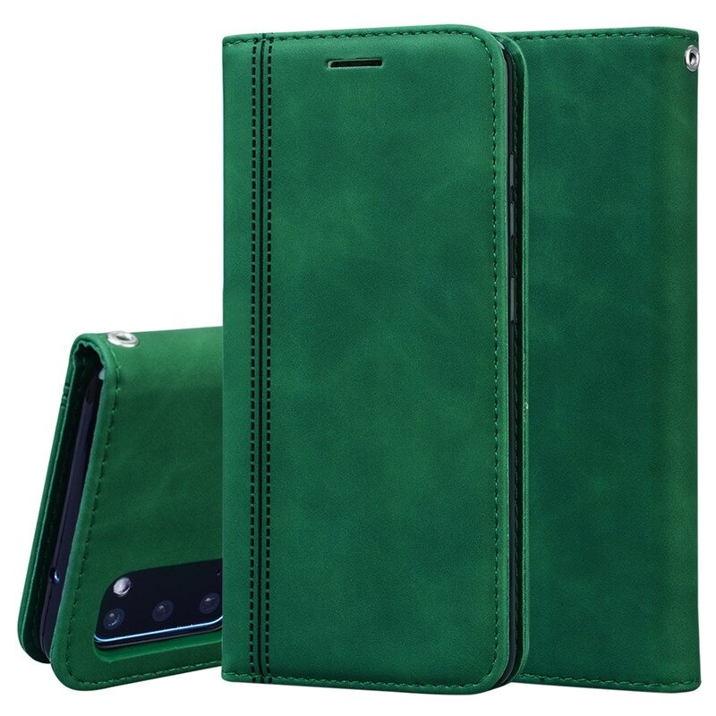 Case Samsung Galaxy S20 FE / S20 FE 5G #เคสฝาพับแบบกระเป๋าสตางค์ Magnetic Flip Wallet Bracket Leather Lattice TPU Phone Case