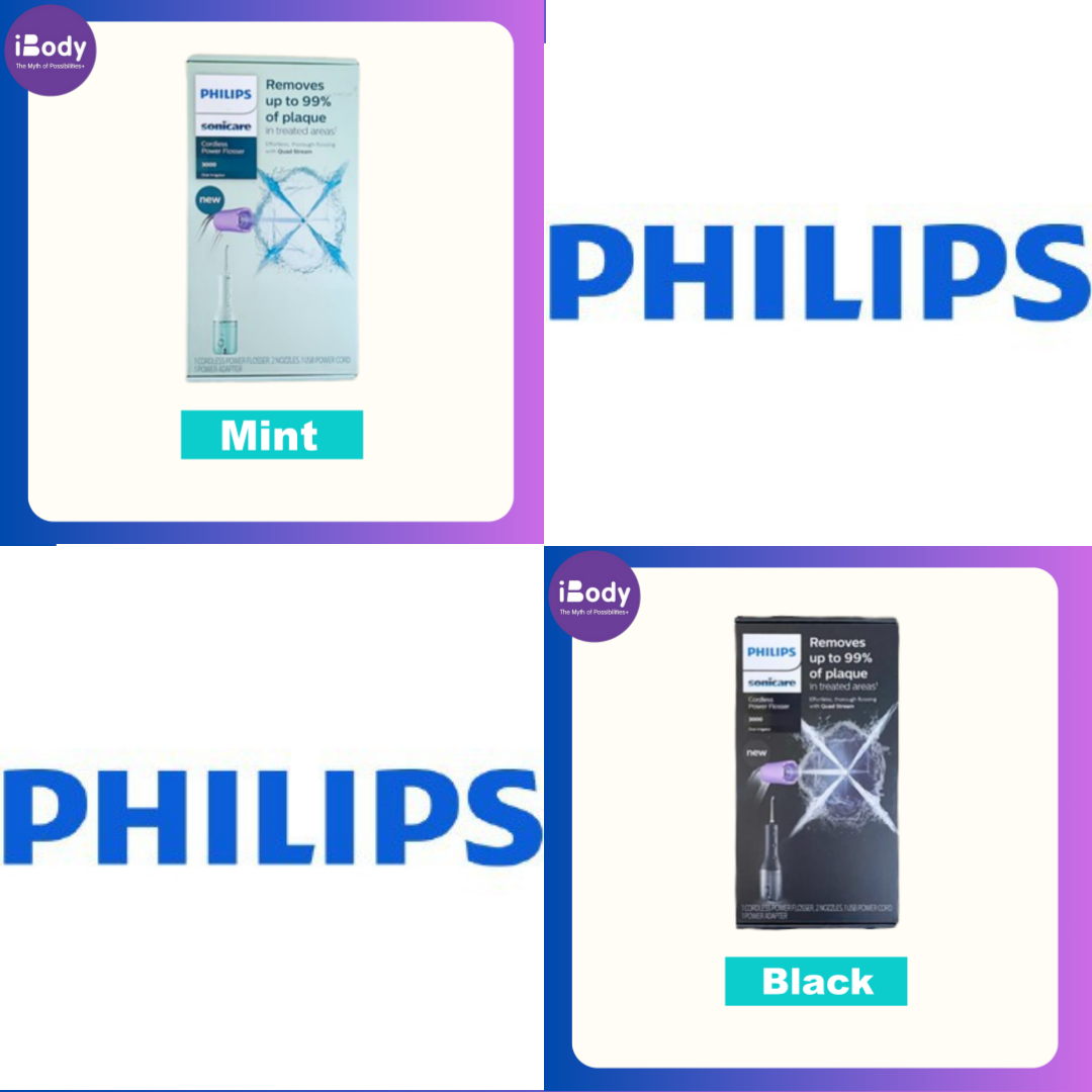 Philips® Sonicare Cordless Power Flosser 3000 Oral Irrigator ทำความสะอาดช่องปาก เครื่องทำความสะอาดฟัน ไหมขัดฟันพลังน้ำ
