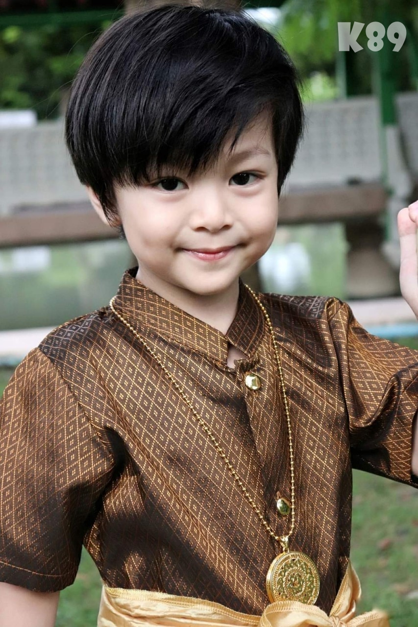 ชุดไทยเด็กชาย แขนสั้นกันโจง