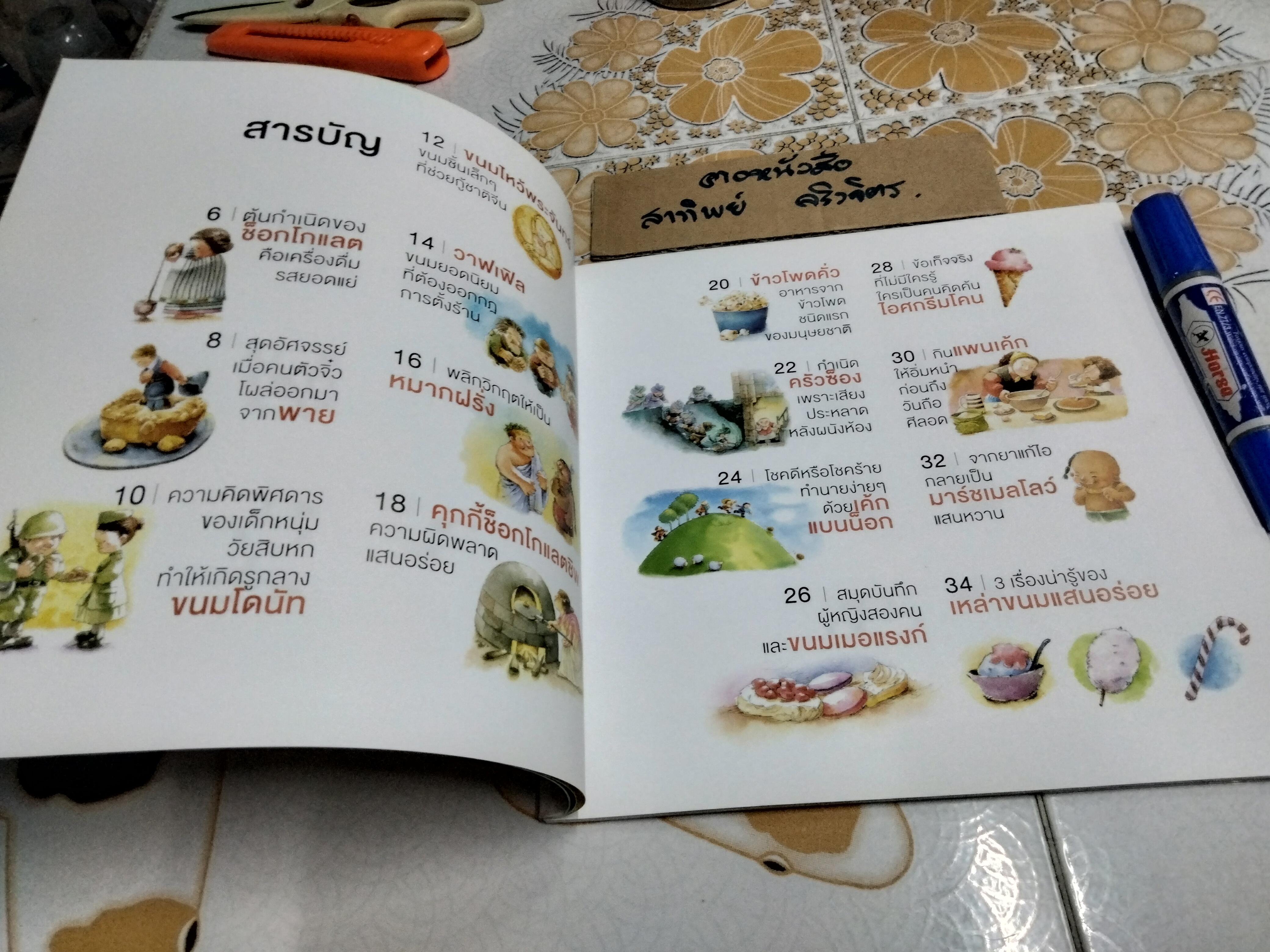 ประวัติศาสตร์แสนหวาน โดย ณัฐชนัน โฆษิตาภรณ์ ภาพโดย โกศล ทองด้วง และผองเพื่อน , สนพ.ห้องเรียน