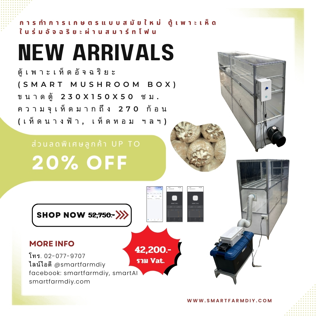 ตู้เพาะเห็ดอัจฉริยะ Smart Mushroom Box