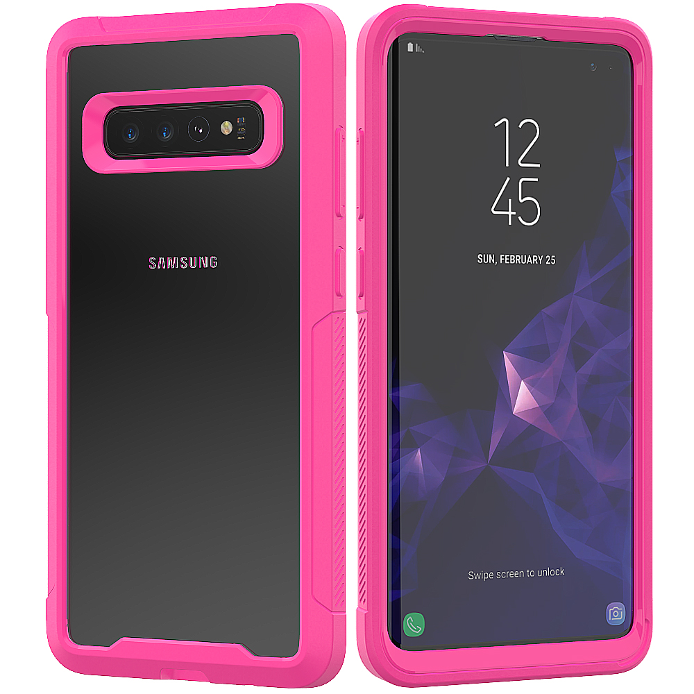 Case Samsung Galaxy S10 #เคสฝาหลังใสขอบกันชนไฮบริด TPU Bumper + PC + Clear Acrylic
