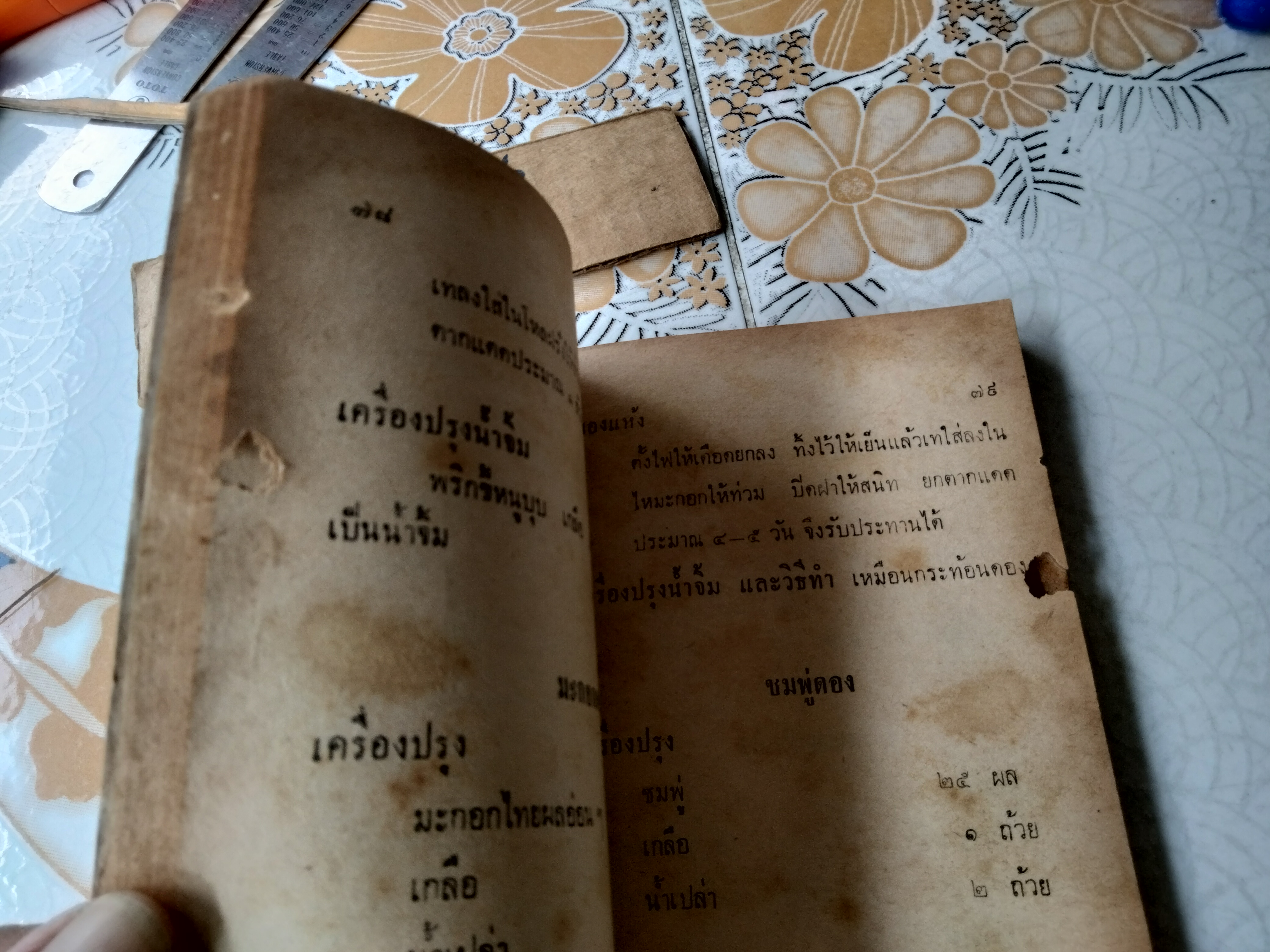 อาหารประเภทหมักดองของแห้ง รวบรวมโดย ประเสริฐ ประภาตะนันทน์ , รัศมี มายา พิมพ์ครั้งที่ 1/2511 สำนักงานก้าวนำ (ตำหนิ มีรอยปลวกกิน แต่ไม่กระทบเนื้อหา) **สินค้าหมด**